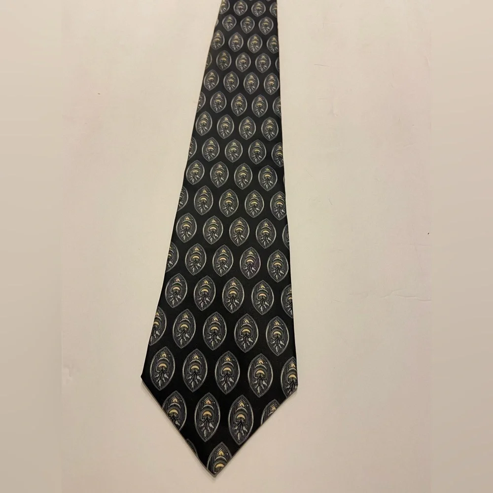 𝅺HENRY Grethel Men's Italian Silk Tie Necktie Menswear Design L: 58